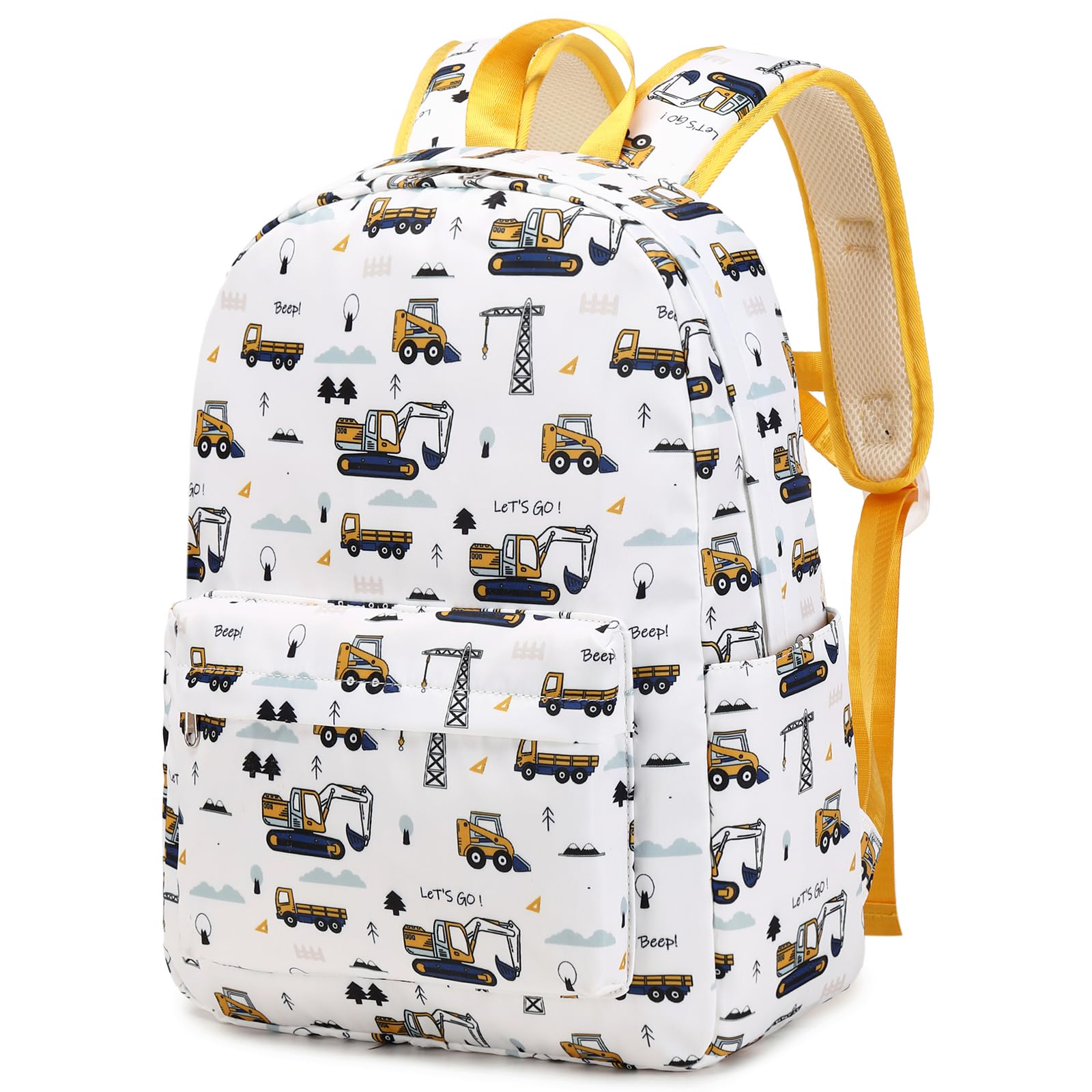 テレビ AUIVTY Excavator Backpack for Boys Preschool Toddler Medium, White
